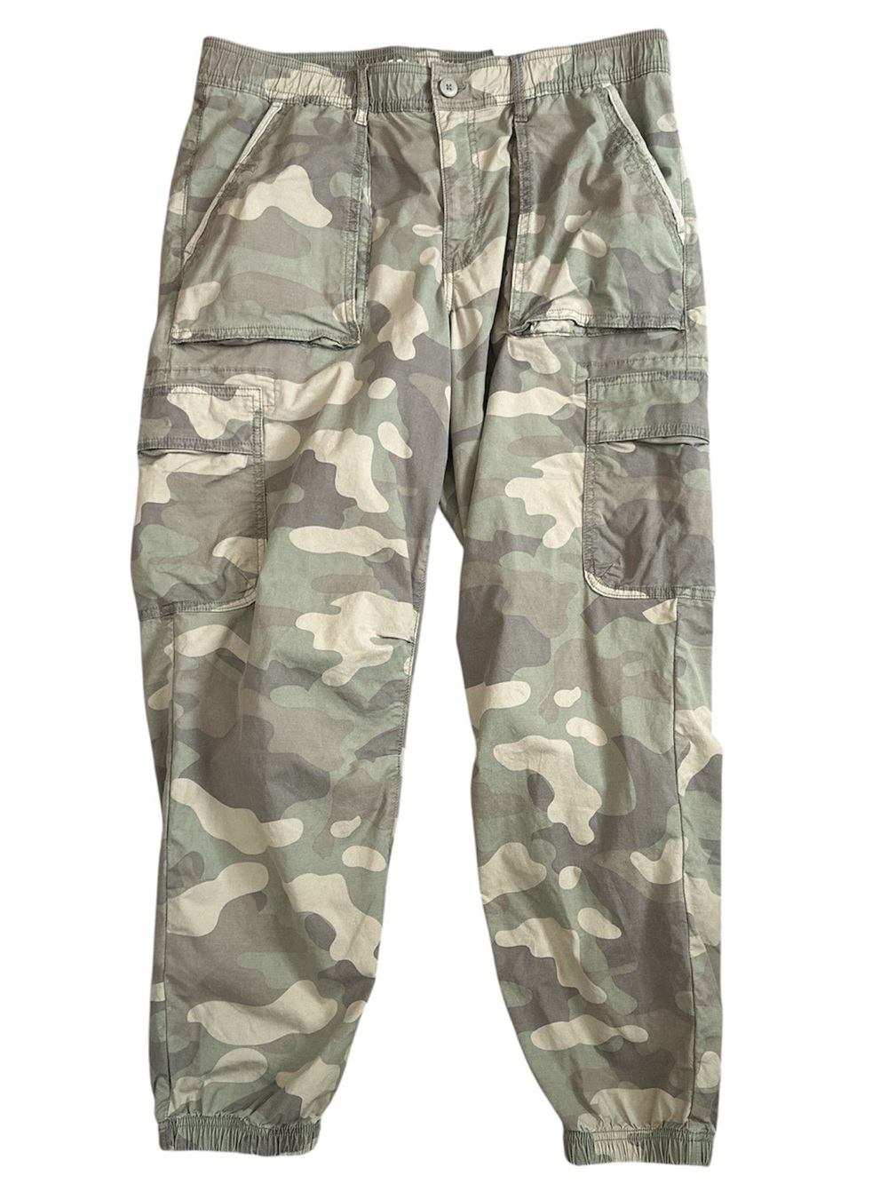 American Eagle Camo Green Cargo Jogger Pants Size 12 NWT